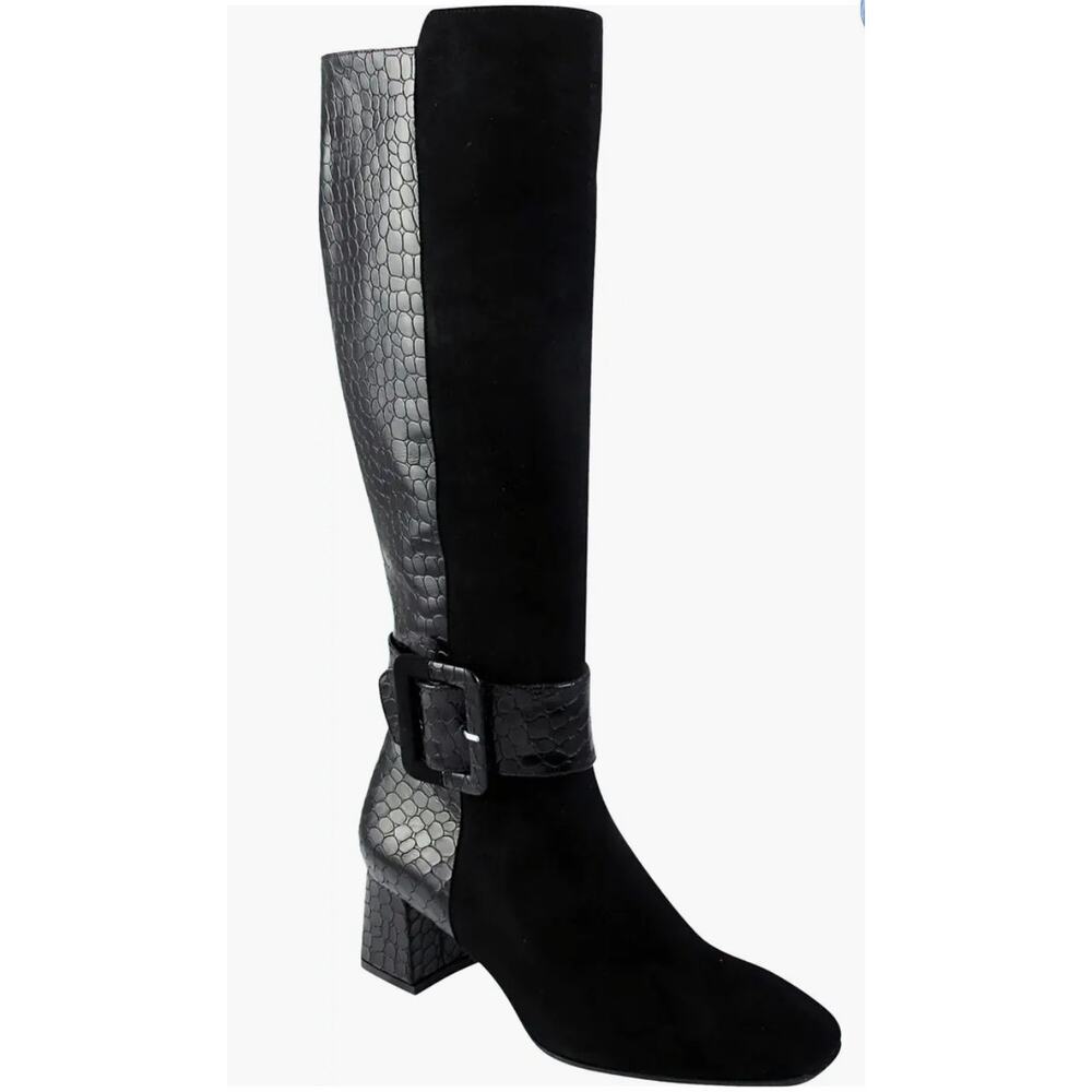 NWOB Ron White Loris Onyx Knee High Boots